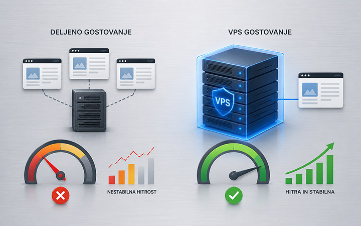 Deljeno in VPS gostovanje - hitrost Deljeno in VPS gostovanje - hitrost